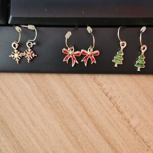 Charming Holiday Earrings Trio